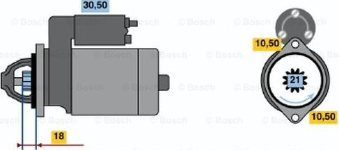 BOSCH 0 986 020 741 - Starteris www.autospares.lv