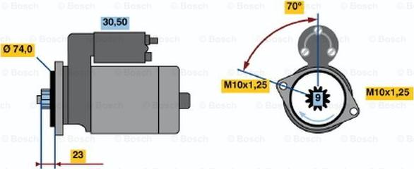 BOSCH 0 986 020 771 - Starteris www.autospares.lv