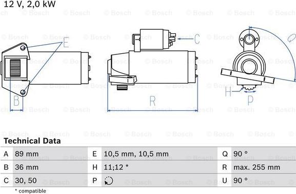 BOSCH 0 986 021 810 - Starteris autospares.lv