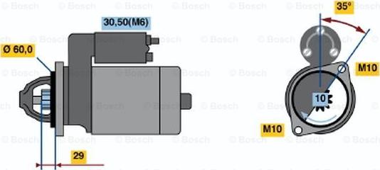 BOSCH 0 986 021 300 - Starteris www.autospares.lv