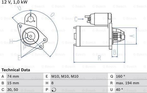 BOSCH 0 986 023 920 - Starteris www.autospares.lv