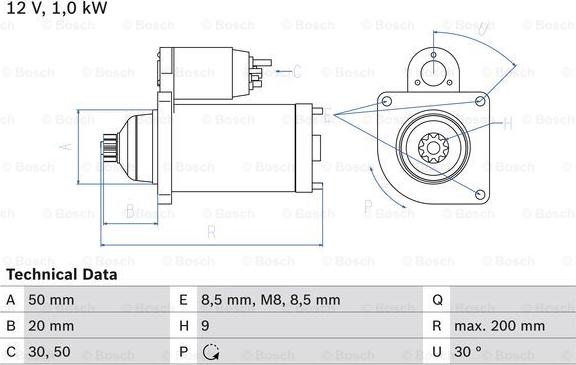 BOSCH 0 986 023 490 - Starteris www.autospares.lv