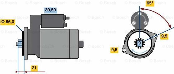 BOSCH 0 986 023 460 - Стартер www.autospares.lv