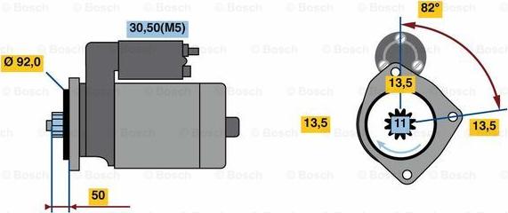 BOSCH 0 986 023 590 - Starteris www.autospares.lv