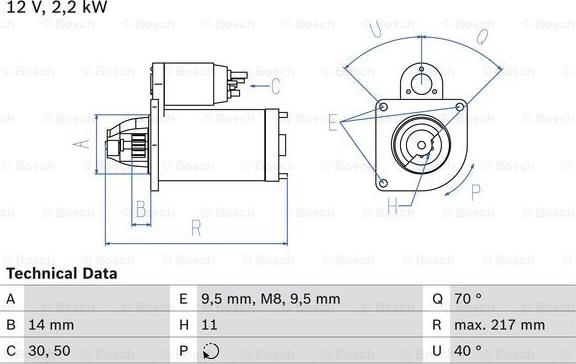 BOSCH 0 986 023 580 - Стартер www.autospares.lv