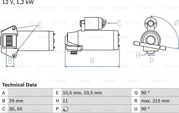 BOSCH 0 986 023 570 - Стартер www.autospares.lv