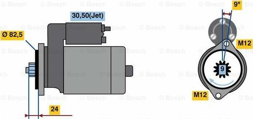 BOSCH 0 986 023 800 - Starter www.autospares.lv