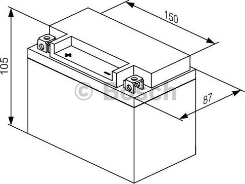 BOSCH 0 986 122 626 - Startera akumulatoru baterija www.autospares.lv