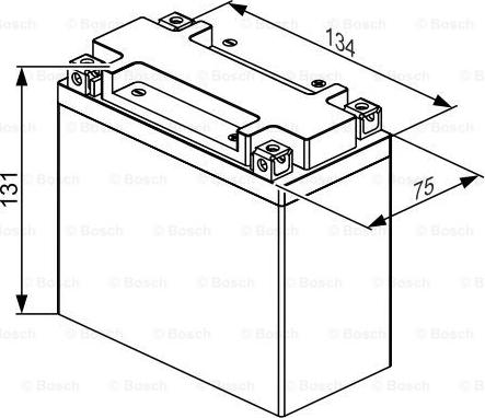 BOSCH 0 986 122 622 - Startera akumulatoru baterija www.autospares.lv