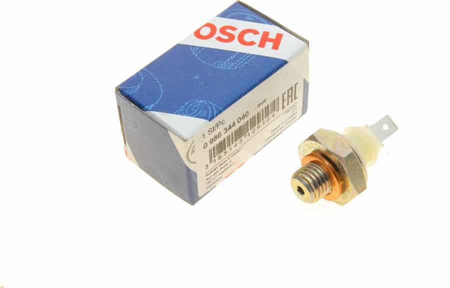 BOSCH 0 986 344 040 - Devējs, Eļļas spiediens autospares.lv