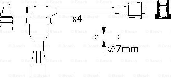 BOSCH 0 986 356 974 - Augstsprieguma vadu komplekts autospares.lv