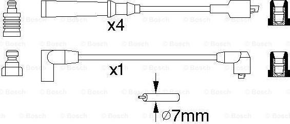 BOSCH 0 986 356 890 - Augstsprieguma vadu komplekts autospares.lv