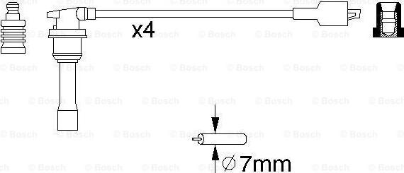 BOSCH 0 986 356 843 - Augstsprieguma vadu komplekts autospares.lv