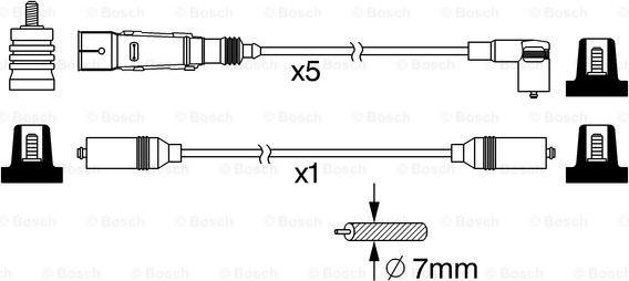 BOSCH 0 986 356 385 - Augstsprieguma vadu komplekts www.autospares.lv