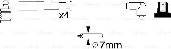 BOSCH 0 986 356 727 - Augstsprieguma vadu komplekts www.autospares.lv