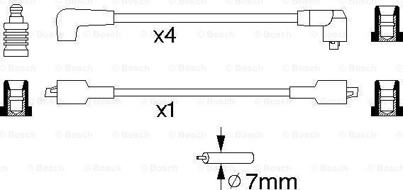 BOSCH 0 986 357 095 - Augstsprieguma vadu komplekts www.autospares.lv