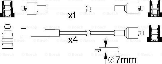 BOSCH 0 986 357 088 - Augstsprieguma vadu komplekts www.autospares.lv