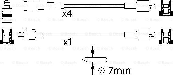 BOSCH 0 986 357 082 - Augstsprieguma vadu komplekts www.autospares.lv