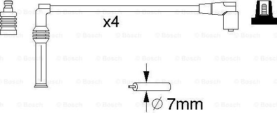 BOSCH 0 986 357 070 - Augstsprieguma vadu komplekts www.autospares.lv