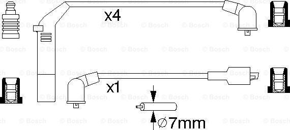 BOSCH 0 986 357 142 - Augstsprieguma vadu komplekts www.autospares.lv