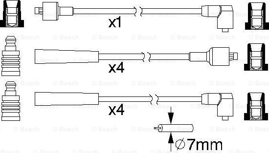 BOSCH 0 986 357 104 - Augstsprieguma vadu komplekts www.autospares.lv