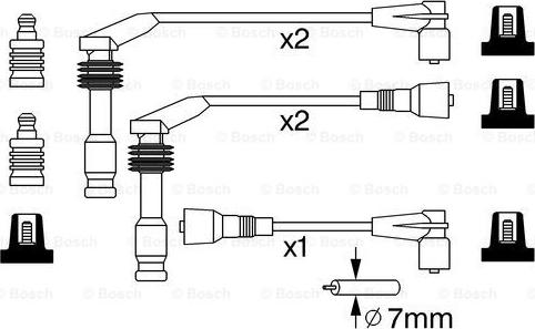 BOSCH 0 986 357 242 - Augstsprieguma vadu komplekts www.autospares.lv