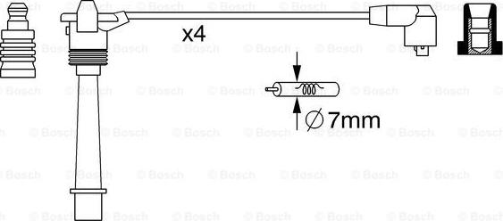 BOSCH 0 986 357 258 - Augstsprieguma vadu komplekts www.autospares.lv