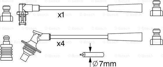 BOSCH 0 986 357 230 - Augstsprieguma vadu komplekts www.autospares.lv