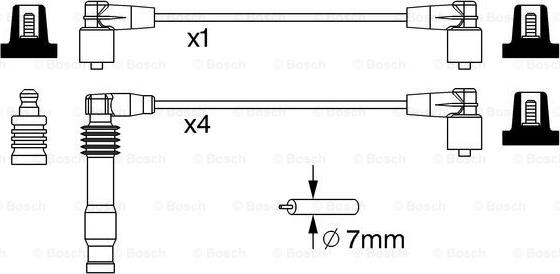 BOSCH 0 986 357 233 - Augstsprieguma vadu komplekts www.autospares.lv