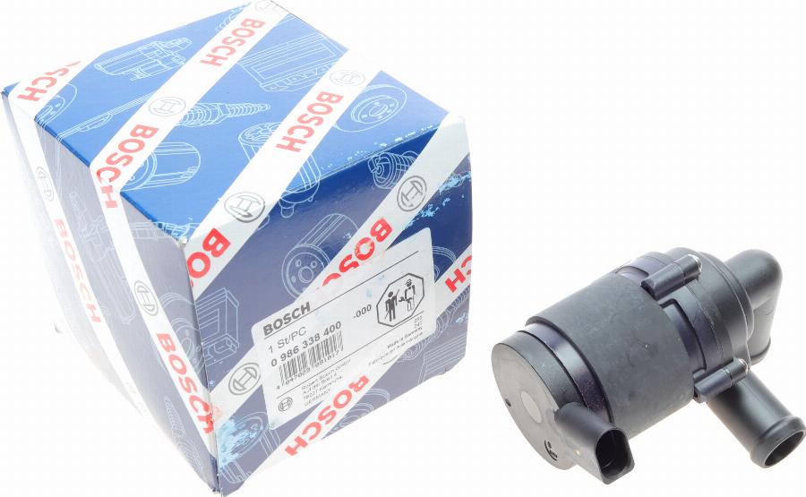 BOSCH 0 986 338 400 - Papildus ūdenssūknis autospares.lv