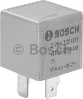 BOSCH 0 986 332 003 - Relejs, Darba strāva www.autospares.lv