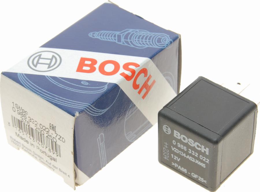 BOSCH 0 986 332 022 - Relejs, Darba strāva www.autospares.lv