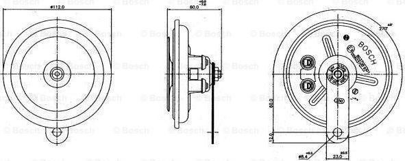 BOSCH 0 986 320 301 - Skaņas signāls www.autospares.lv