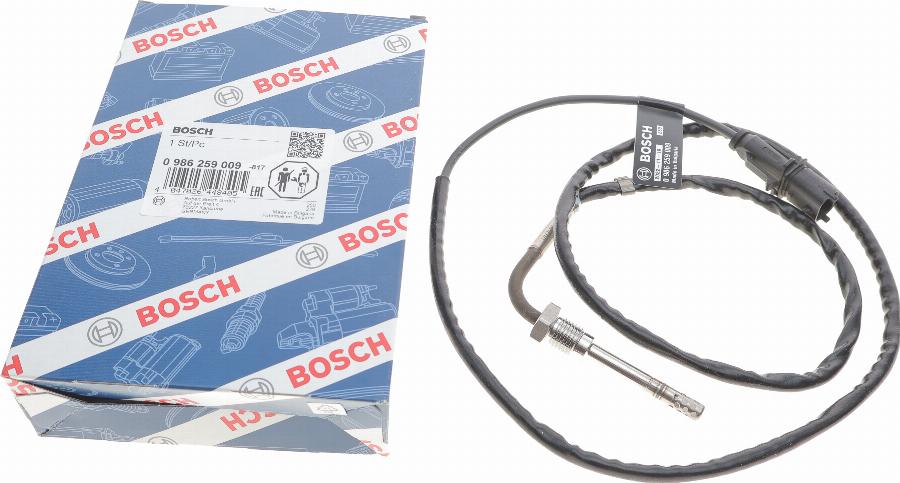 BOSCH 0 986 259 009 - Devējs, Izplūdes gāzu temperatūra www.autospares.lv