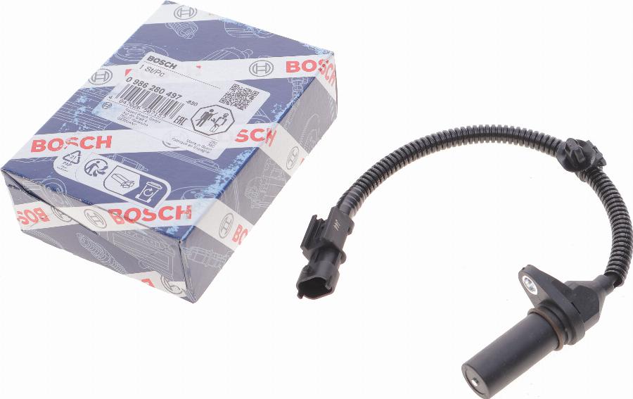 BOSCH 0 986 280 497 - Impulsu devējs, Kloķvārpsta www.autospares.lv