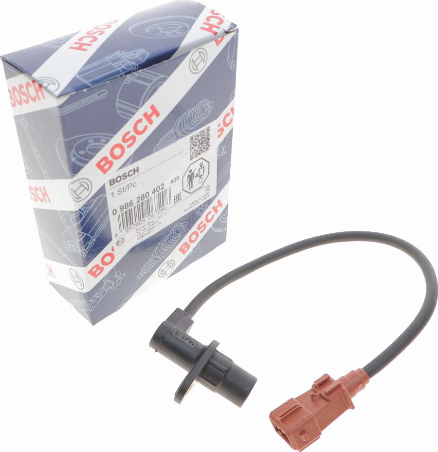 BOSCH 0 986 280 402 - Impulsu devējs, Kloķvārpsta www.autospares.lv