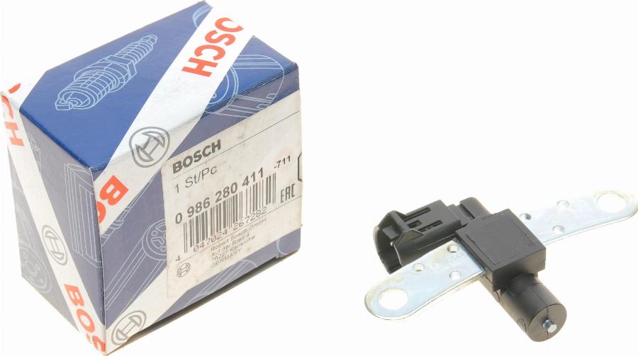 BOSCH 0 986 280 411 - Impulsu devējs, Kloķvārpsta www.autospares.lv