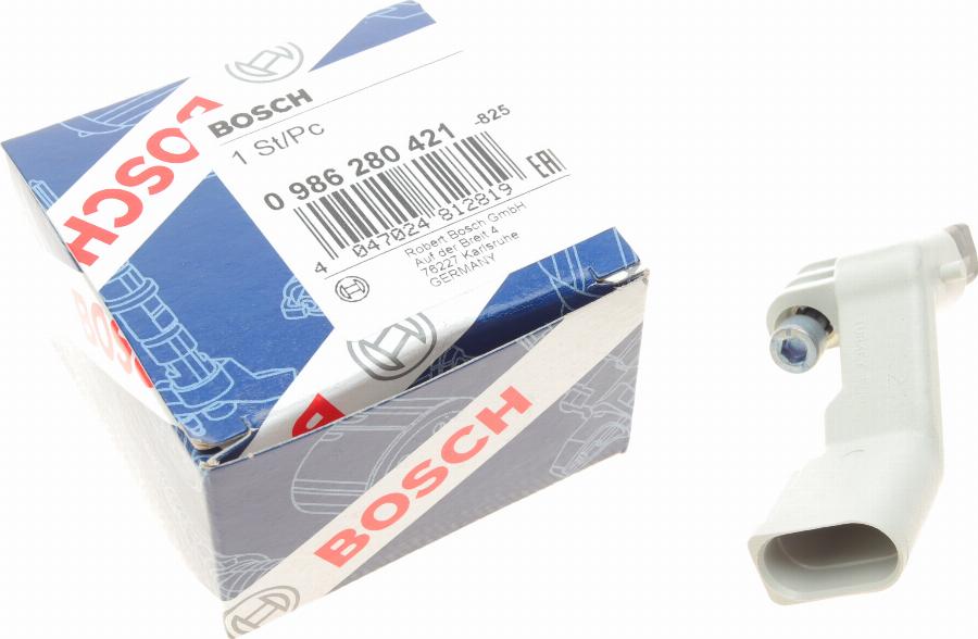 BOSCH 0 986 280 421 - Sensor, crankshaft pulse www.autospares.lv