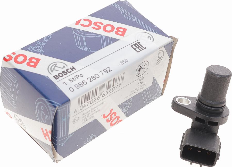 BOSCH 0 986 280 792 - Impulsu devējs, Kloķvārpsta www.autospares.lv