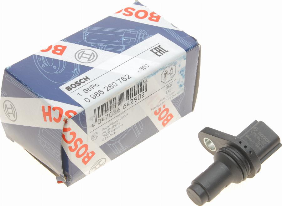 BOSCH 0 986 280 762 - Impulsu devējs, Kloķvārpsta www.autospares.lv