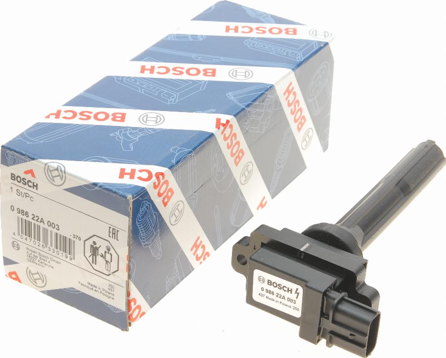 BOSCH 0 986 22A 003 - Aizdedzes spole www.autospares.lv