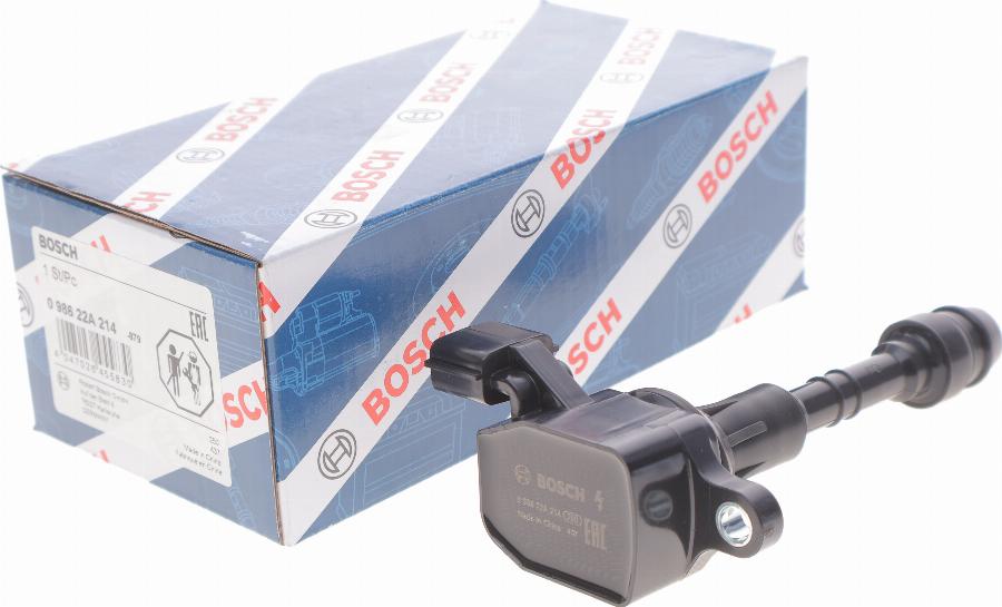 BOSCH 0 986 22A 214 - Aizdedzes spole www.autospares.lv