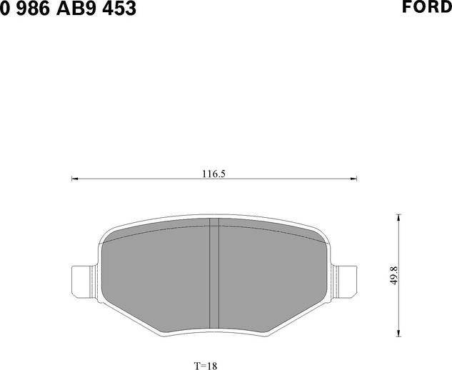 BOSCH 0986AB9453 - Bremžu uzliku kompl., Disku bremzes www.autospares.lv