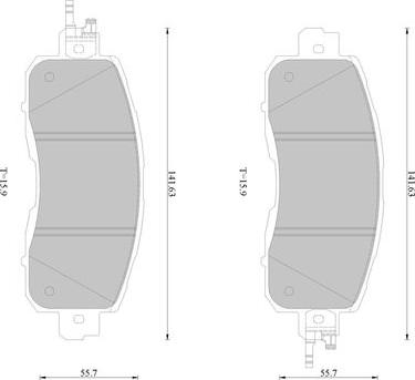 BOSCH 0 986 AB9 409 - Bremžu uzliku kompl., Disku bremzes www.autospares.lv