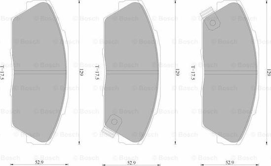 BOSCH 0 986 AB9 097 - Brake Pad Set, disc brake www.autospares.lv