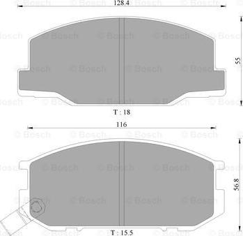 BOSCH 0 986 AB9 049 - Brake Pad Set, disc brake www.autospares.lv