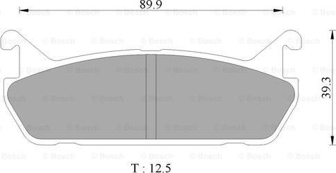 BOSCH 0 986 AB9 041 - Bremžu uzliku kompl., Disku bremzes www.autospares.lv