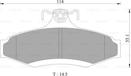 BOSCH 0 986 AB9 047 - Bremžu uzliku kompl., Disku bremzes autospares.lv