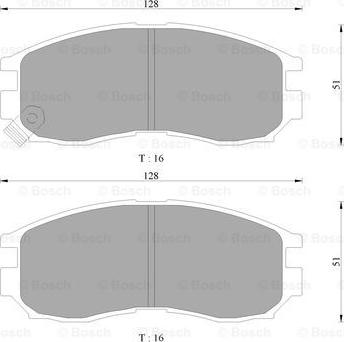 BOSCH 0 986 AB9 058 - Brake Pad Set, disc brake www.autospares.lv