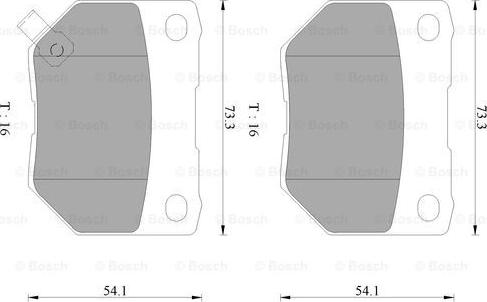 BOSCH 0 986 AB9 052 - Bremžu uzliku kompl., Disku bremzes autospares.lv